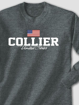 American Flag : Printed Long Sleeves