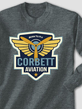 Aviation Patch : Printed Long Sleeves