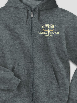 Cattle Ranch : Embroidered Zip Hoodies