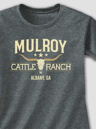 Cattle Ranch : Adult Ladies Fitted T-Shirt