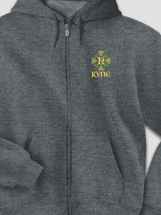 Celtic Wreath Monogram : Embroidered Zip Hoodies