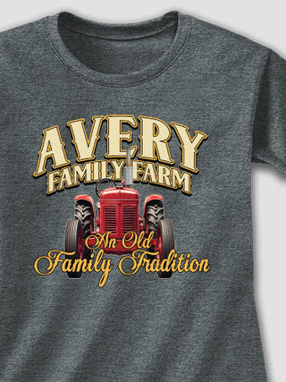 Farming Family Tradition : Adult Ladies Fitted T-Shirt