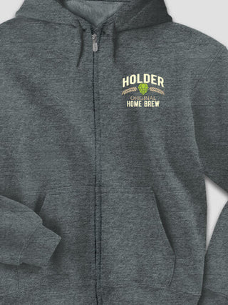 Home Brew : Embroidered Zip Hoodies