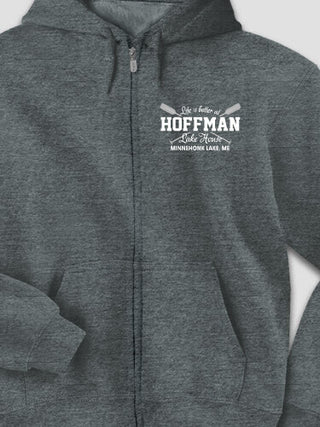 Lake House : Embroidered Zip Hoodies