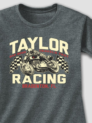 Motorcycle Racing : Adult Ladies Fitted T-Shirt