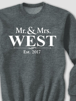Mr and Mrs : Printed Sweatshirts