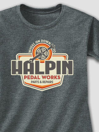 Pedal Works : Adult Ladies Fitted T-Shirt
