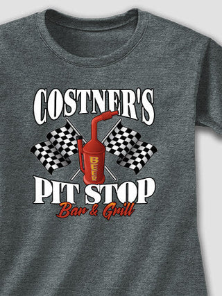 Pit Stop : Adult Ladies Fitted T-Shirt