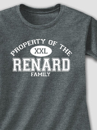 Property of Family : Adult Ladies Fitted T-Shirt