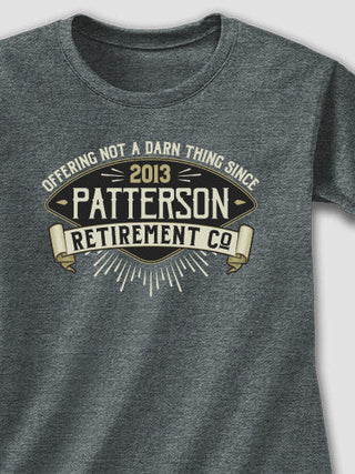 Retirement Company : Adult Ladies Fitted T-Shirt
