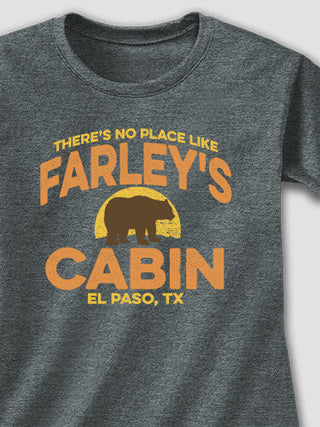 Rustic Cabin : Adult Ladies Fitted T-Shirt