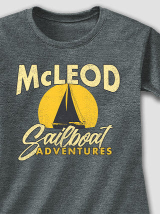 Sailboat Adventures : Adult Ladies Fitted T-Shirt