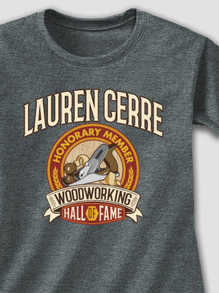 Woodworking Hall Of Fame : Adult Ladies Fitted T-Shirt
