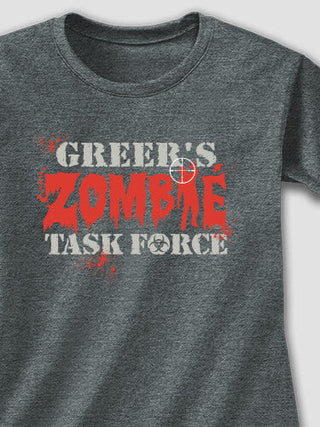 Zombie Task Force : Adult Ladies Fitted T-Shirt