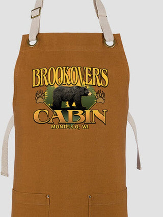 Bear Cabin : Printed Canvas Work Aprons