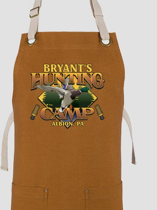 Duck Hunting Camp : Printed Canvas Work Aprons
