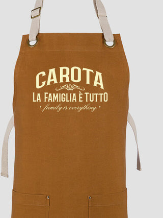 Family Is Everything : Printed Canvas Work Aprons