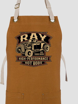 High-Performance Hot Rods : Printed Canvas Work Aprons