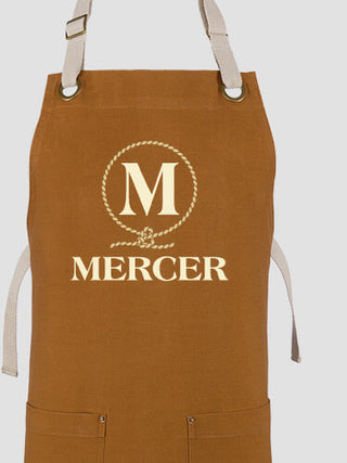 Lasso Monogram : Printed Canvas Work Aprons
