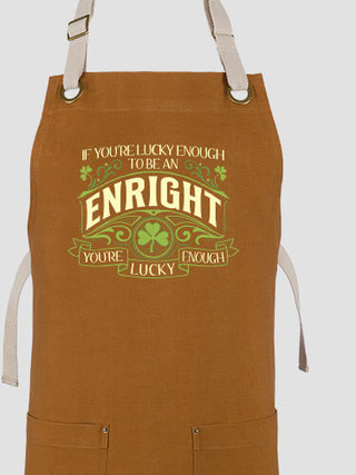 Lucky Enough : Printed Canvas Work Aprons