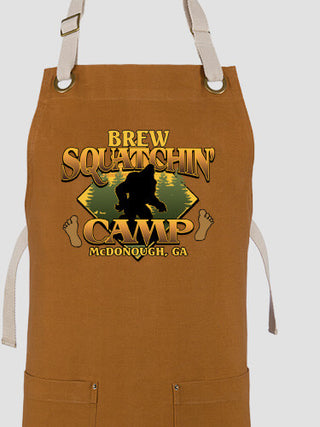 Squatchin' Camp : Printed Canvas Work Aprons