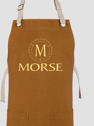 Woodworking Monogram : Printed Canvas Work Aprons
