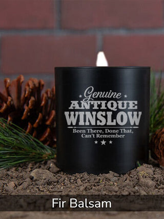Genuine Antique : 11oz. Engraved Scented Candles