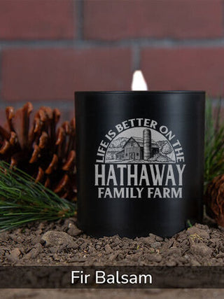 Life Is Better Farm : 11oz. Engraved Scented Candles