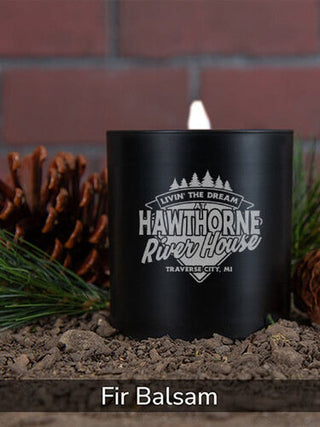 Livin' The Dream River House : 11oz. Engraved Scented Candles