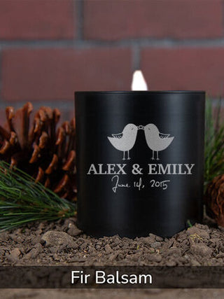 Love Birds : 11oz. Engraved Scented Candles