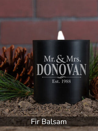 Mr and Mrs : 11oz. Engraved Scented Candles