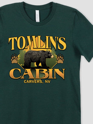 Bear Cabin : Premium Printed T-Shirts