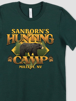 Bear Hunting Camp : Premium Printed T-Shirts