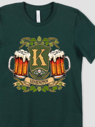 Beer Coat Of Arms : Premium Printed T-Shirts