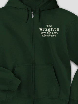 Best Adventures : Embroidered Zip Hoodies