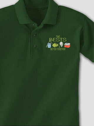 Better Together Fishing : Embroidered Polo Shirts