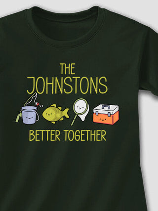 Better Together Fishing : Adult Ladies Fitted T-Shirt