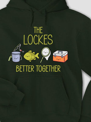 Better Together Fishing : Printed Hoodies