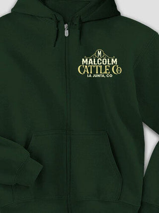 Cattle Company : Embroidered Zip Hoodies
