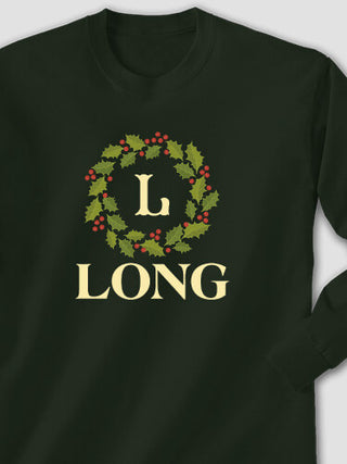 Christmas Monogram : Printed Long Sleeves