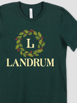 Christmas Monogram : Printed T-Shirts