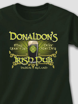 Classic Irish Pub : Adult Ladies Fitted T-Shirt
