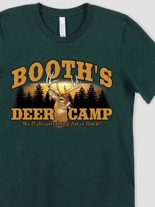 Deer Camp : Premium Printed T-Shirts