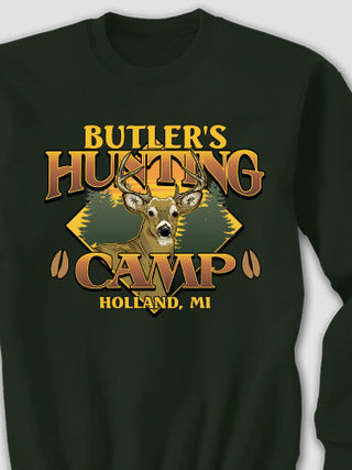 Deer Hunting Camp : Printed Sweatshirts