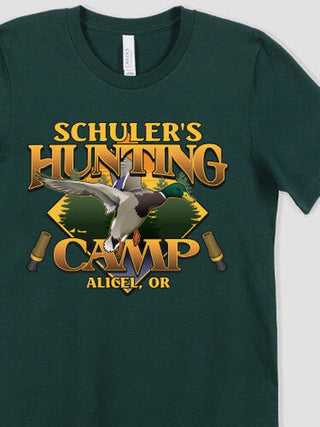 Duck Hunting Camp : Premium Printed T-Shirts