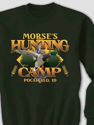 Duck Hunting Camp : Printed Sweatshirts