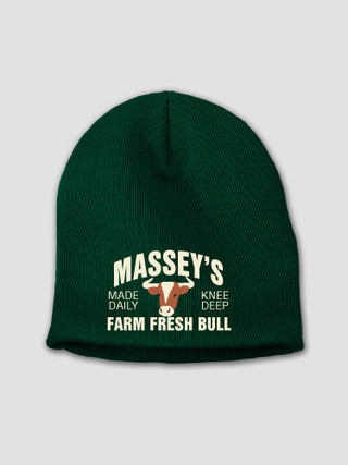 Farm Fresh Bull : Embroidered Beanies