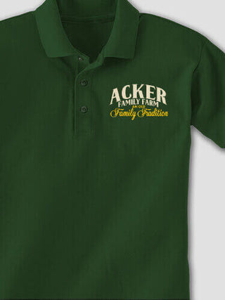 Farming Family Tradition : Embroidered Polo Shirts