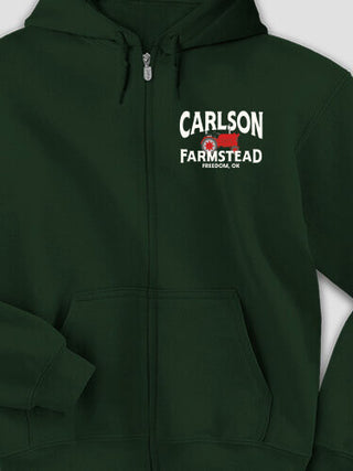 Farmstead : Embroidered Zip Hoodies