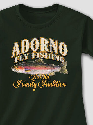 Fly Fishing Family Tradition : Adult Ladies Fitted T-Shirt